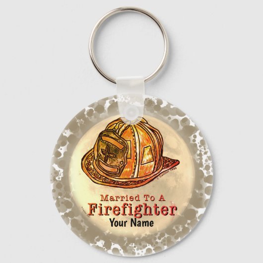 消防結婚したキーホルダー キーホルダー (正面)