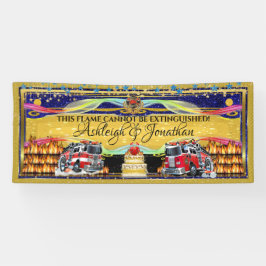 消防結婚士 横断幕