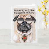 消防署おもしろい員 カード (黄色い花)