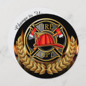 消防署からのご招待 招待状 (正面/裏面)