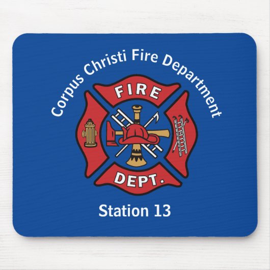 消防署と駅番号 マウスパッド (正面)