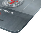 消防署によるカスタマイズ可能な記念日 カッティングボード (角)