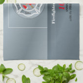 消防署によるカスタマイズ可能な記念日 キッチンタオル (折り畳み)