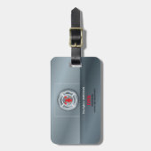 消防署によるカスタマイズ可能な記念日 ラゲッジタグ (正面縦)