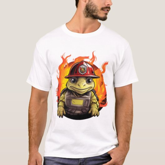 消防署のカメ Tシャツ (正面)