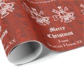 消防署のクリスマスのギフト用包装紙はそれをカスタマイズ! ラッピングペーパー (ロールコーナー)