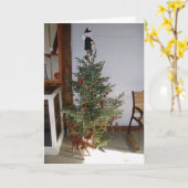 "消防署のクリスマス" クリスマスカード カード (黄色い花)