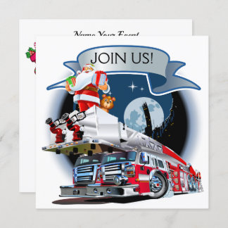 消防署のクリスマス 招待状