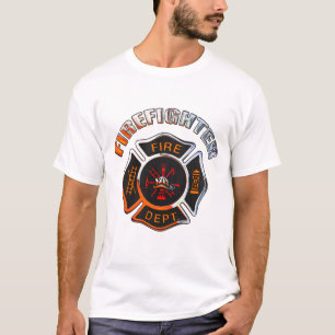 消防署のクロムバッジ Tシャツ
