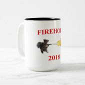 消防署のコーヒー・マグ ツートーンマグカップ (正面左)