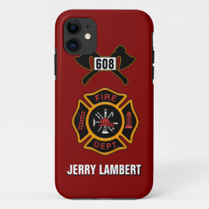 消防署のバッジの名前のテンプレート iPhone 11 ケース