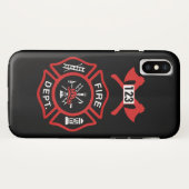 消防署のバッジ Case-Mate iPhoneケース (裏面(横))