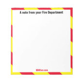 消防署のメモ ノートパッド (正面)