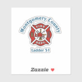 消防署のロゴカスタム機器シール シール (シート)