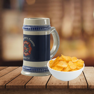 消防署のロゴカスタム ビールジョッキ