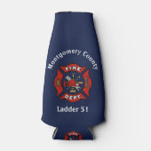 消防署のロゴカスタム ボトルクーラー (正面)