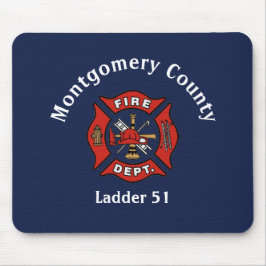 消防署のロゴカスタム マウスパッド