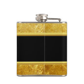 消防署のロゴ金ゴールドとバックバッジ金ゴールド フラスク (裏面)