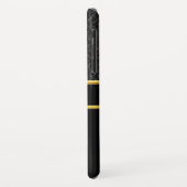 消防署のロゴ黒と黄色のバッジ Case-Mate iPhoneケース (裏面/左)