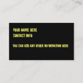 消防署の名刺 名刺 (裏面)