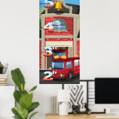 消防署の成長図 ポスター (ホームオフィス)