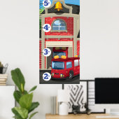 消防署の成長図 ポスター (ホームオフィス)