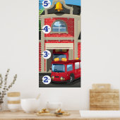 消防署の成長図 ポスター (キッチン)