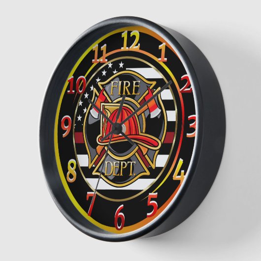消防署の時計 壁時計 (傾斜)
