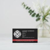 消防署の消防カスタム部ロゴ 名刺 (スタンド正面)