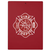 消防署の消防士のクリップボード クリップボード (裏面)