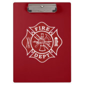 消防署の消防士のクリップボード クリップボード (正面)