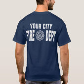 消防署の職務スタイルTシャツ Tシャツ (裏面)