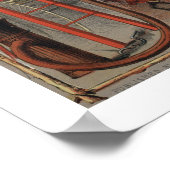 消防署の証明書プリント ポスター (角)