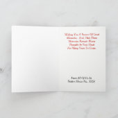 消防署アイコンはクリスマスカードをカスタマイズ シーズンカード (内部)