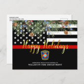 消防署クリスマスカスタムシンレッドライン シーズンポストカード (正面/裏面)