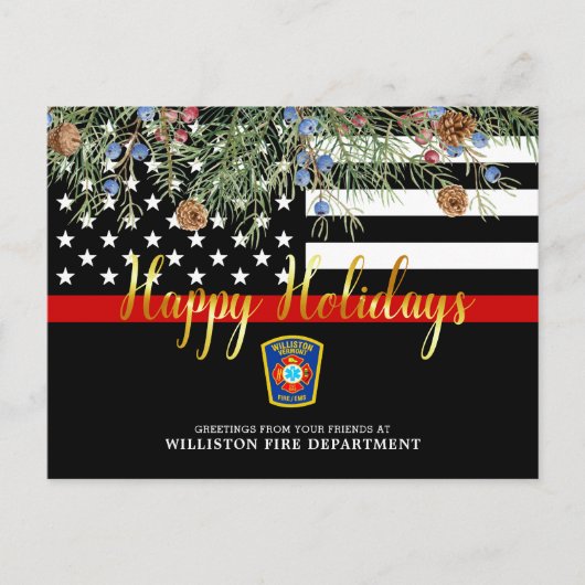 消防署クリスマスカスタムシンレッドライン シーズンポストカード (正面)