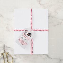 消防署ダルマチアン犬1st.誕生日ありがとう ギフトタグ