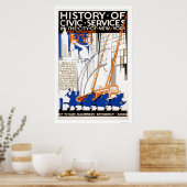 消防署トラックNYC 1936 WPA ポスター (キッチン)