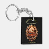 消防署バッジの威信、名誉 キーホルダー (正面左)