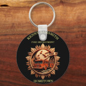 消防署バッジの威信、名誉 キーホルダー (正面)