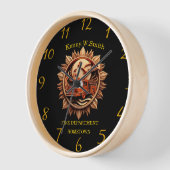 消防署バッジの威信、名誉 壁時計 (傾斜)