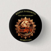 消防署バッジの威信、名誉 缶バッジ (正面)