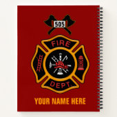消防署バッジ ノートブック (裏面)