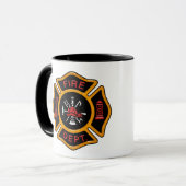 消防署バッジ マグカップ (正面左)