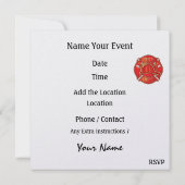 消防署パーティー- BBQ - SRF 招待状 (裏面)