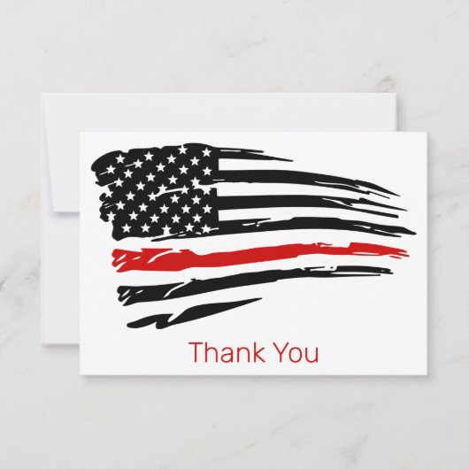 消防署ファイアファイアファイターシンレッドライン サンキューカード (正面)