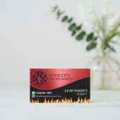 消防署ファイアマンレッドモダン消防士 名刺 (スタンド正面)