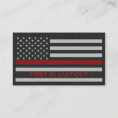 消防署フェイク革ファイアマン消防士 名刺 (裏面)