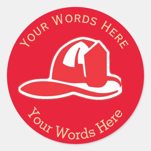 消防署ヘルムートカスタムラウンドステッカー ラウンドシール (正面)