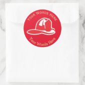 消防署ヘルムートカスタムラウンドステッカー ラウンドシール (バッグ)